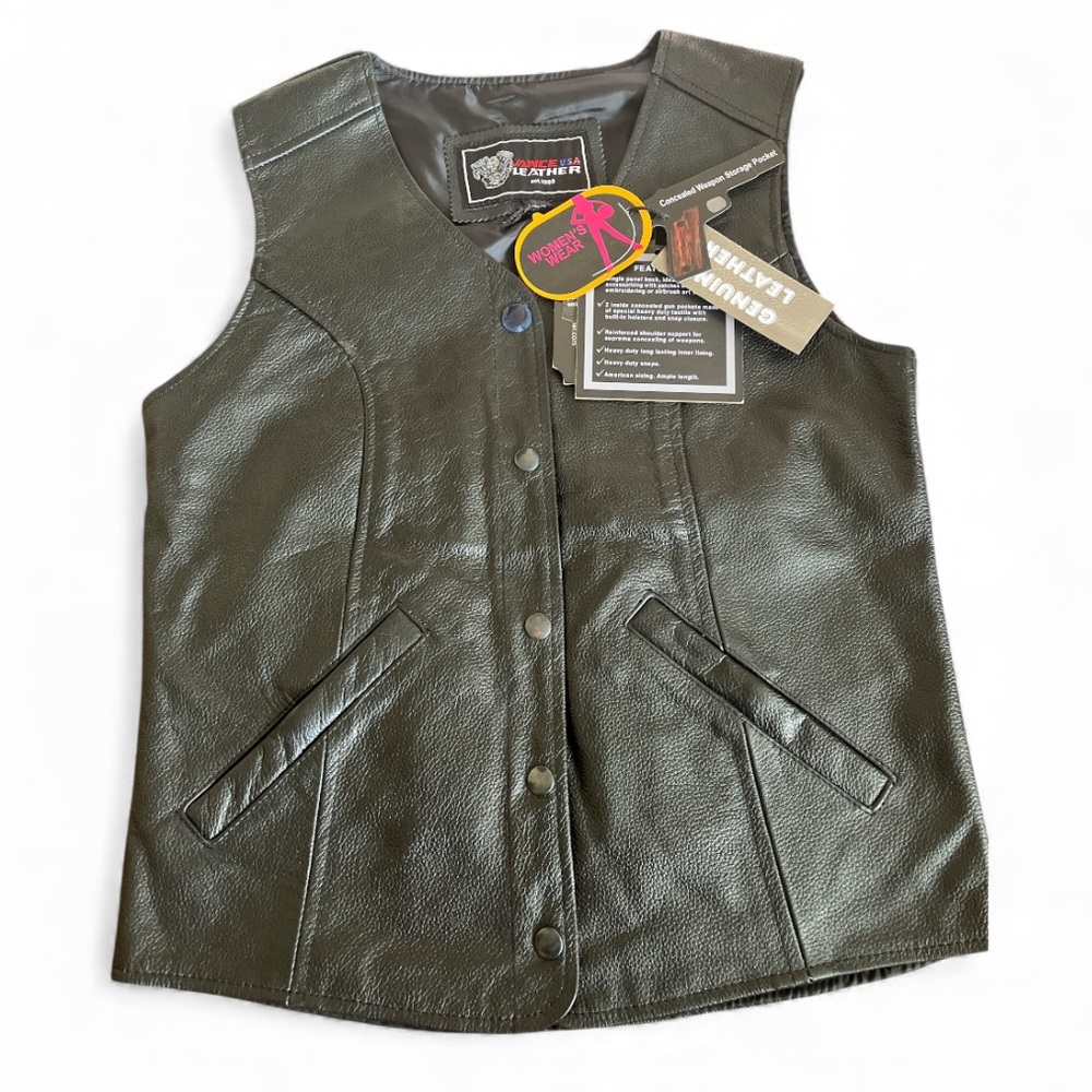 Black Vest Vance Leathers
